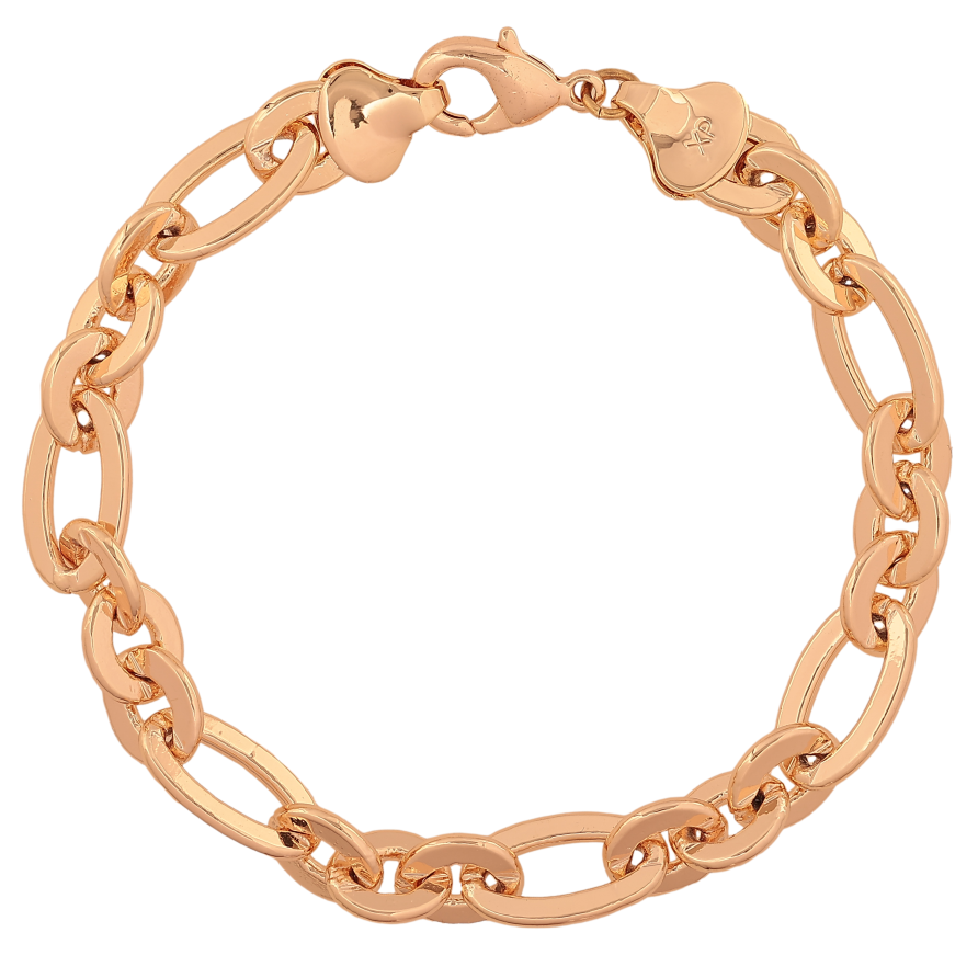 Браслет Xuping M&L колір 18К "Ланцюжок Фантазійний" довжина 21см х 8-9мм фото №1