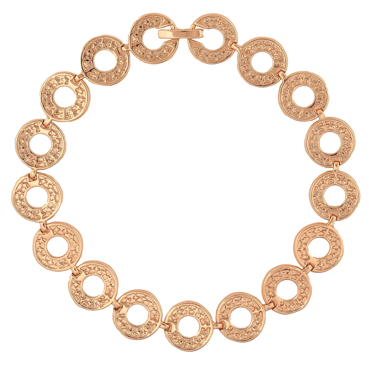 Браслет Xuping M&L колір 18К "Декоративний візерунок" довжина 22см х 12мм фото №4