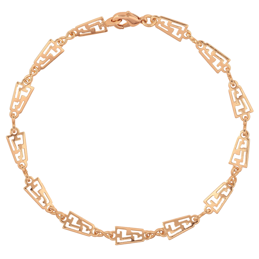 Браслет Xuping M&L колір 18К "Декоративний візерунок" довжина 21см х 6мм фото №1