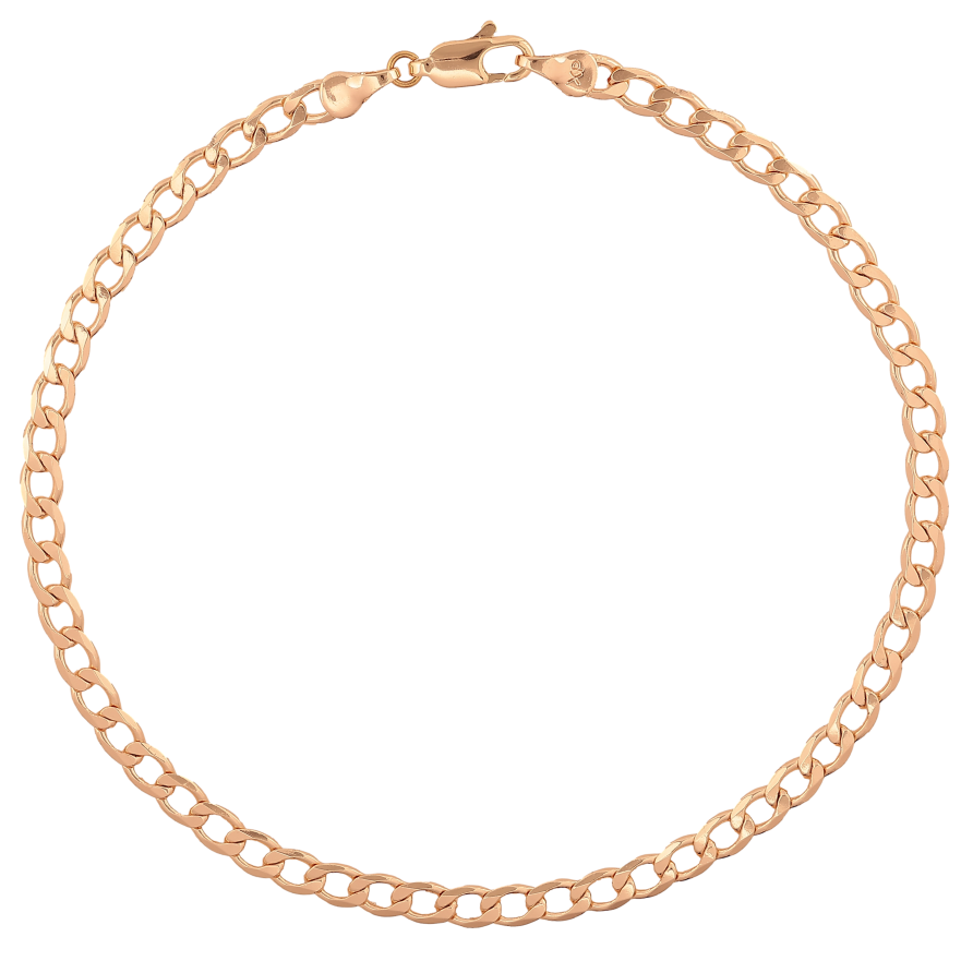 Браслет Xuping M&L колір 18К на ногу "Ланцюжок Панцирний" довжина 27см х 4мм фото №1