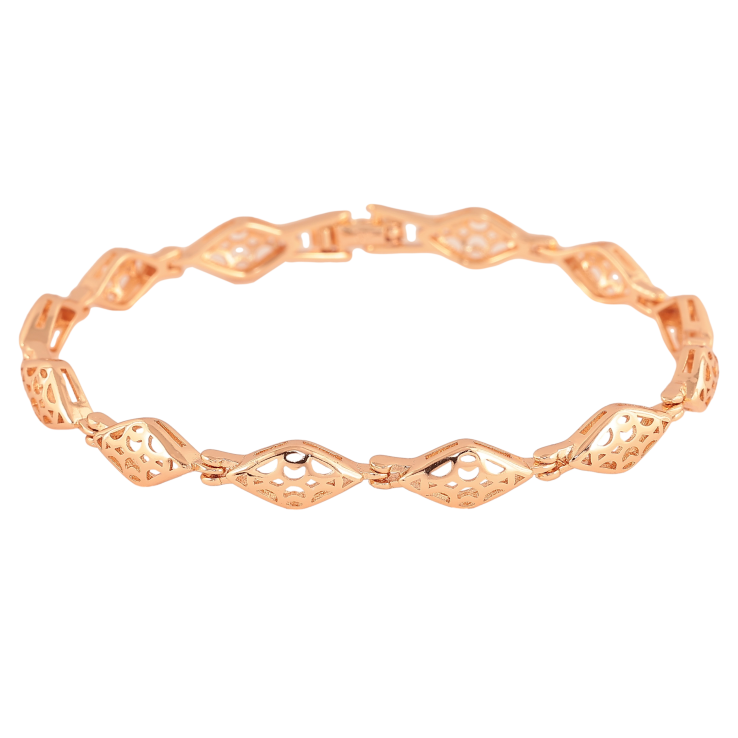 Браслет Xuping M&L колір 18К "Декоративний візерунок" довжина 19.5см х 6мм фото №11