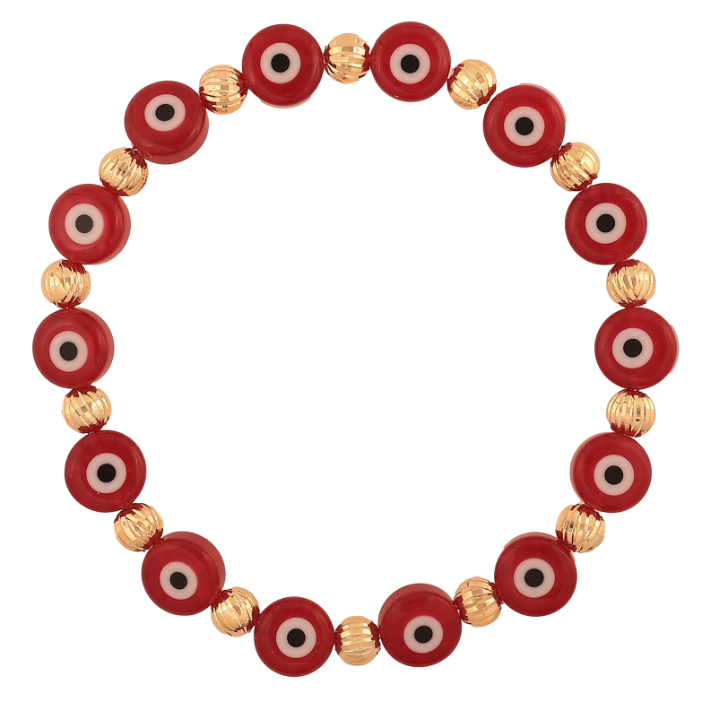 Браслет Xuping M&L колір 18К "Бусини оберіг Око Фатіми" на гумці, вільний розмір, бусин 5-8мм фото №15 Браслет Xuping M&L колір 18К "Бусини оберіг Око Фатіми" на гумці, вільний розмір, бусин 5-8мм фото №15