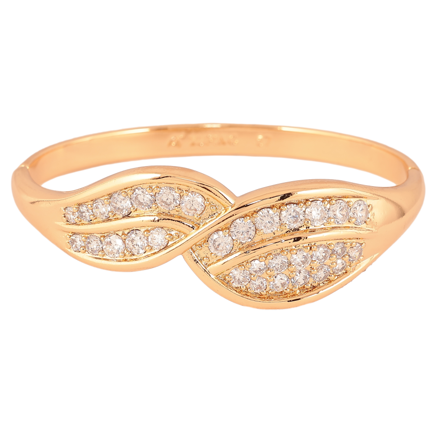 Браслет Xuping колір Позолота 18K "Декоративний візерунок" ø 5,7см фото №1 Браслет Xuping колір Позолота 18K "Декоративний візерунок" ø 5,7см фото №1