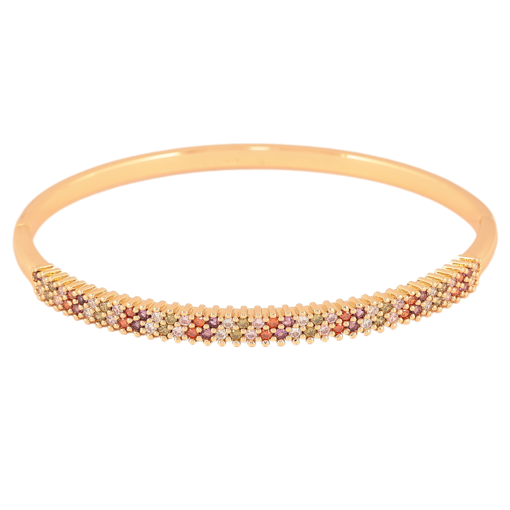 Браслет Xuping колір Позолота 18K "Інкрустація кольоровими кристалами" ø 5,7см фото №15