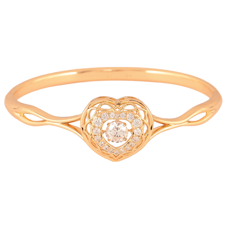 Браслет Xuping колір Позолота 18K "Серце з "танцюючим кристалом" ø 5,7см фото №22