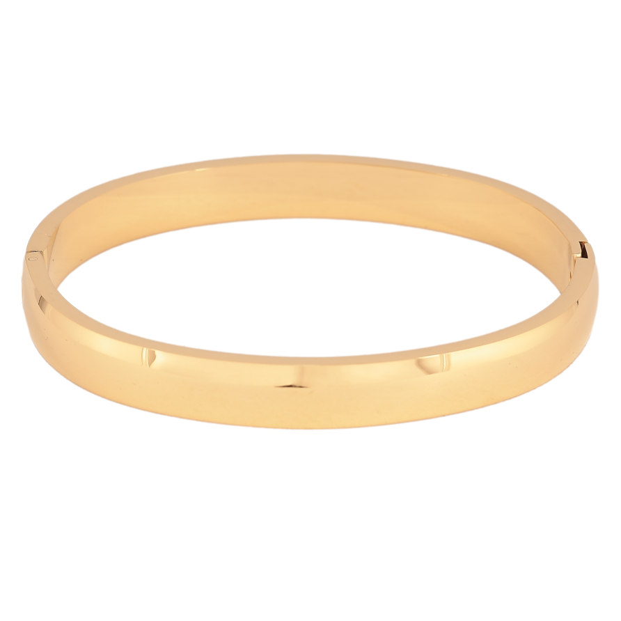 Браслет Xuping ТТМ Stainless Steel колір 14К "Класичний" ø 6см х 8мм фото №1