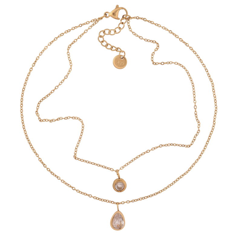 Браслет Xuping ТТМ Stainless Steel цвет 14К на ногу "Двойная цепочка с кристальными подвесками" длина с доп. цепочкой 24-27см х 1мм фото №22 Браслет Xuping ТТМ Stainless Steel цвет 14К на ногу "Двойная цепочка с кристальными подвесками" длина с доп. цепочкой 24-27см х 1мм фото №22