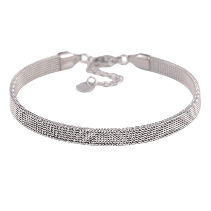 Браслет Xuping ТТМ Stainless Steel колір Родій "Ланцюжок Фантазійне плетіння" довжина з дод. ланцюжком 17.5-20.5см х 5мм фото №20 Браслет Xuping ТТМ Stainless Steel колір Родій "Ланцюжок Фантазійне плетіння" довжина з дод. ланцюжком 17.5-20.5см х 5мм фото №20