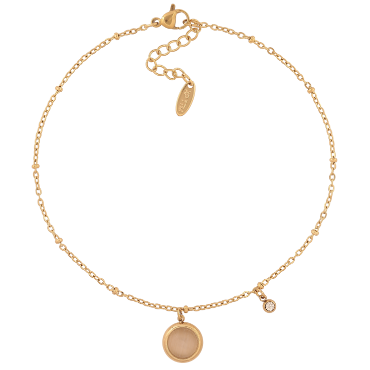 Браслет Xuping ТТМ Stainless Steel колір 14К на ногу "Ланцюжок з підвісками" довжина з дод. ланцюжком 24.5-28см х 2мм фото №7 Браслет Xuping ТТМ Stainless Steel колір 14К на ногу "Ланцюжок з підвісками" довжина з дод. ланцюжком 24.5-28см х 2мм фото №7