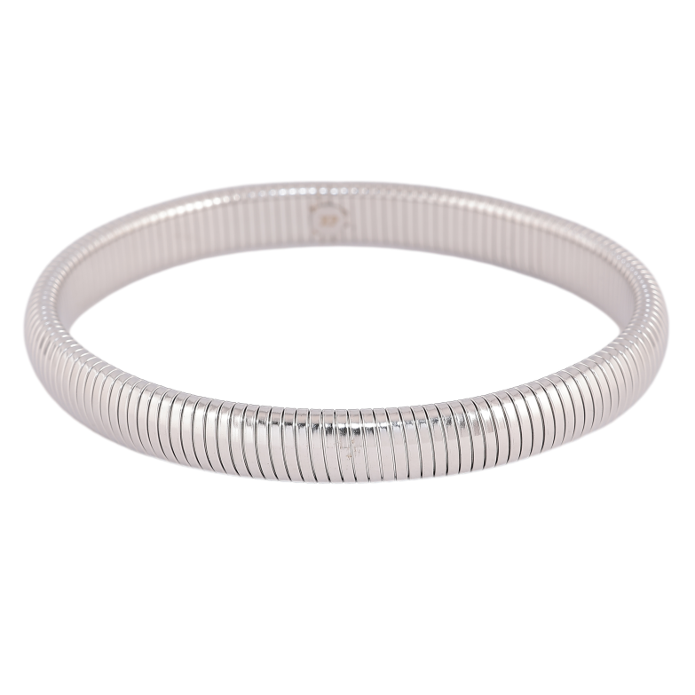 Браслет Xuping ТТМ Stainless Steel цвет Родий "Декоративный узор, шир. 8мм" браслет гибкий ø 6см фото №1