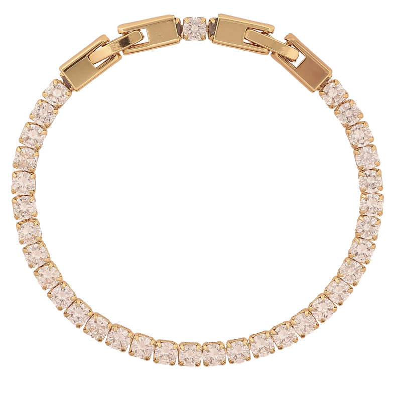 Браслет Xuping колір Позолота 14K "Доріжка кристалів" розмір з доп. замком 17,19.5см х 4мм фото №1 Браслет Xuping колір Позолота 14K "Доріжка кристалів" розмір з доп. замком 17,19.5см х 4мм фото №1