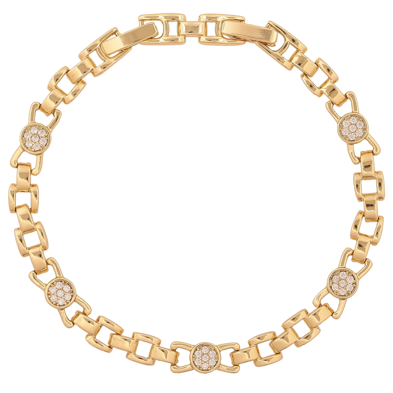 Браслет Xuping колір Позолота 14K "Візерунок з кристалами" розмір з дод. замком 17.5,19.5см х 2-6мм фото №6 Браслет Xuping колір Позолота 14K "Візерунок з кристалами" розмір з дод. замком 17.5,19.5см х 2-6мм фото №6