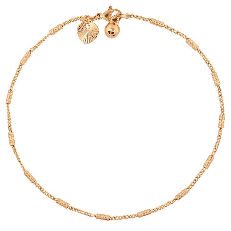 Браслет Xuping колір Позолота 18K на ногу "Ланцюжок Панцирний з циліндрами" розмір 26см х 1.5-2мм фото №11 Браслет Xuping колір Позолота 18K на ногу "Ланцюжок Панцирний з циліндрами" розмір 26см х 1.5-2мм фото №11