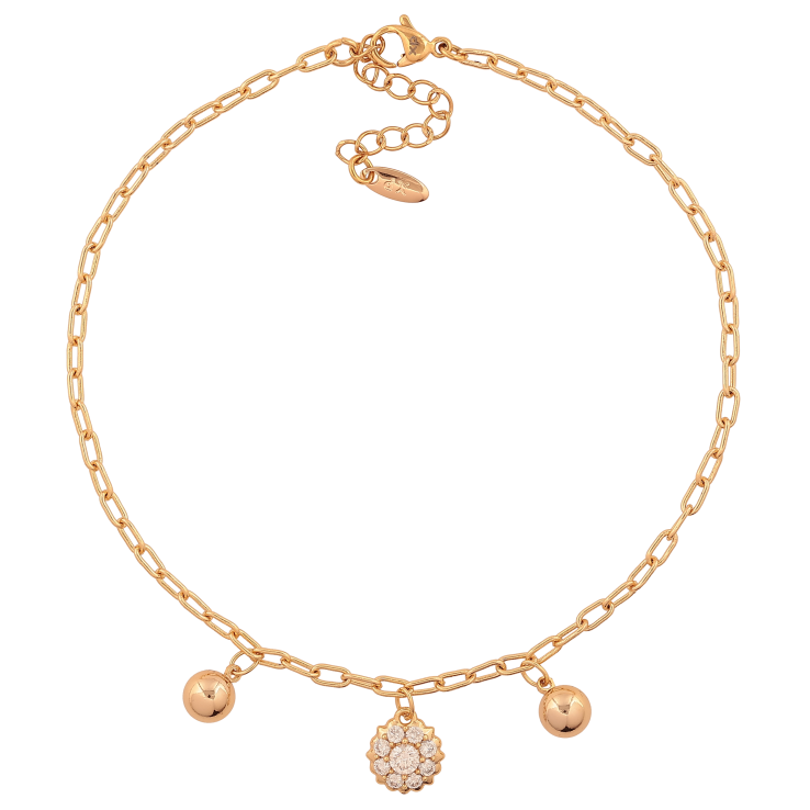 Браслет Xuping колір Позолота 18K на ногу "Ланцюжок з підвісками" розмір з доп.ланцюжком 23-26см х 2.5мм фото №22 Браслет Xuping колір Позолота 18K на ногу "Ланцюжок з підвісками" розмір з доп.ланцюжком 23-26см х 2.5мм фото №22