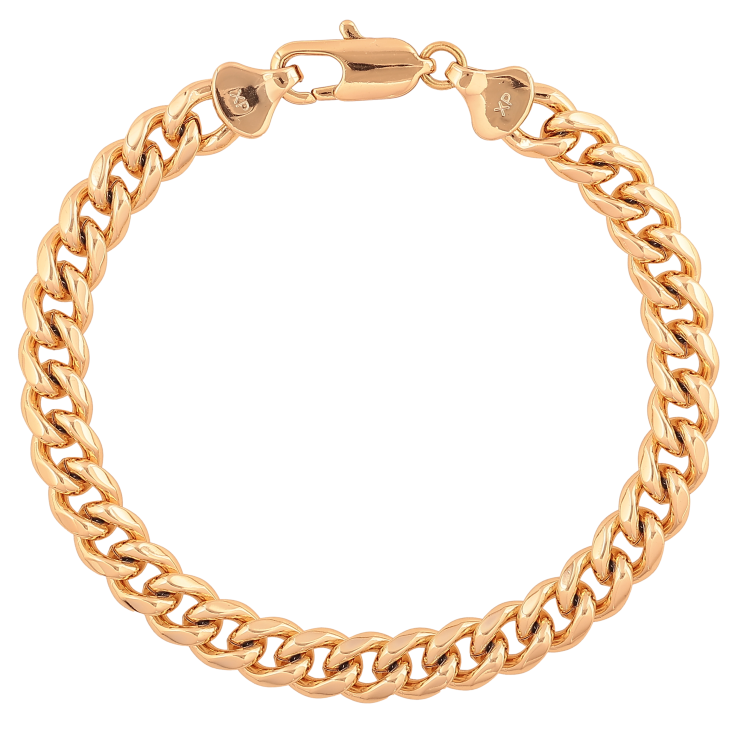 Браслет Xuping колір Позолота 18K "Ланцюжок Панцирний" розмір 20см х 7мм фото №10