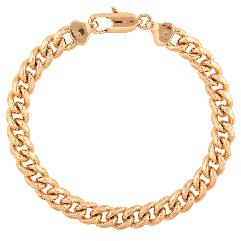 Браслет Xuping цвет Позолота 18K "Цепочка Панцирная" размер 20см х 7мм фото №1