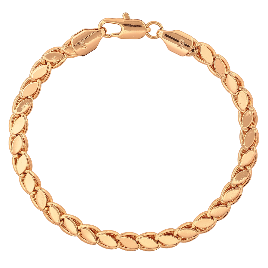 Браслет Xuping колір Позолота 18К "Декоративний візерунок" розмір 19.5см х 5мм фото №1