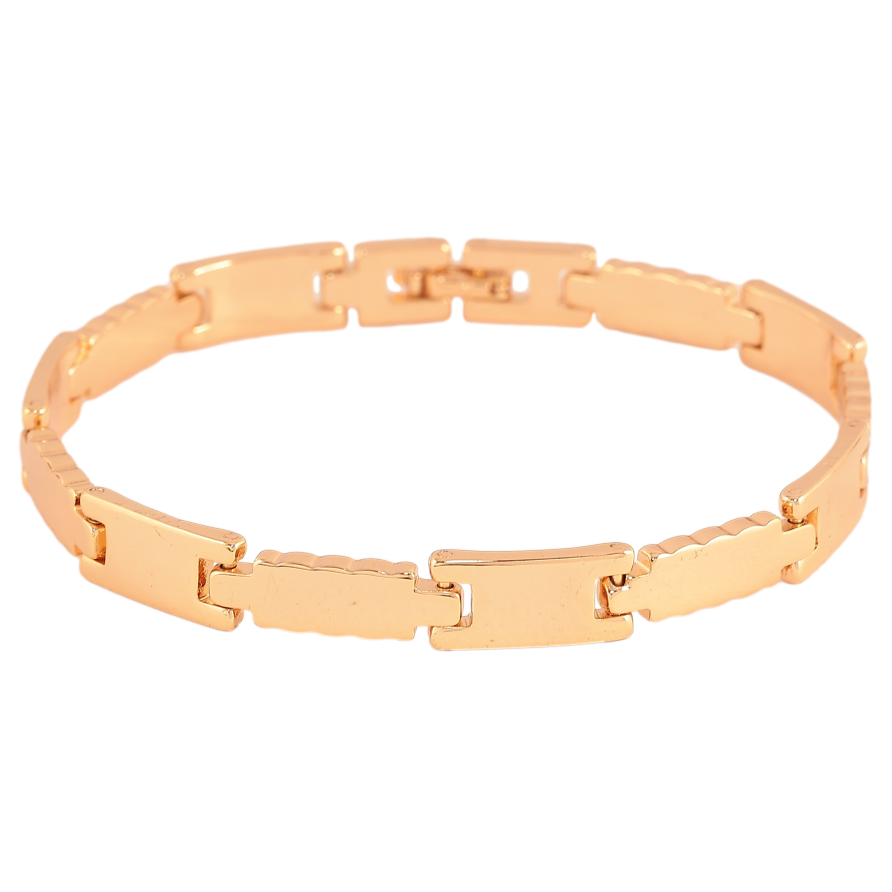 Браслет Xuping колір Позолота 18K "Декоративний візерунок" розмір 20см х 6-8мм фото №1