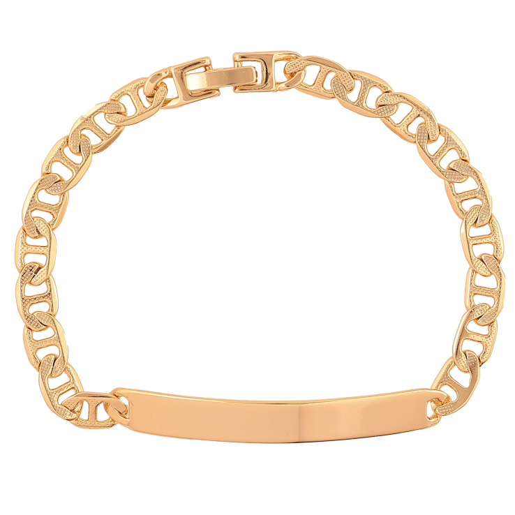 Браслет Xuping колір Позолота 18K "Ланцюжок зі вставкою" розмір 19см х 6мм фото №5