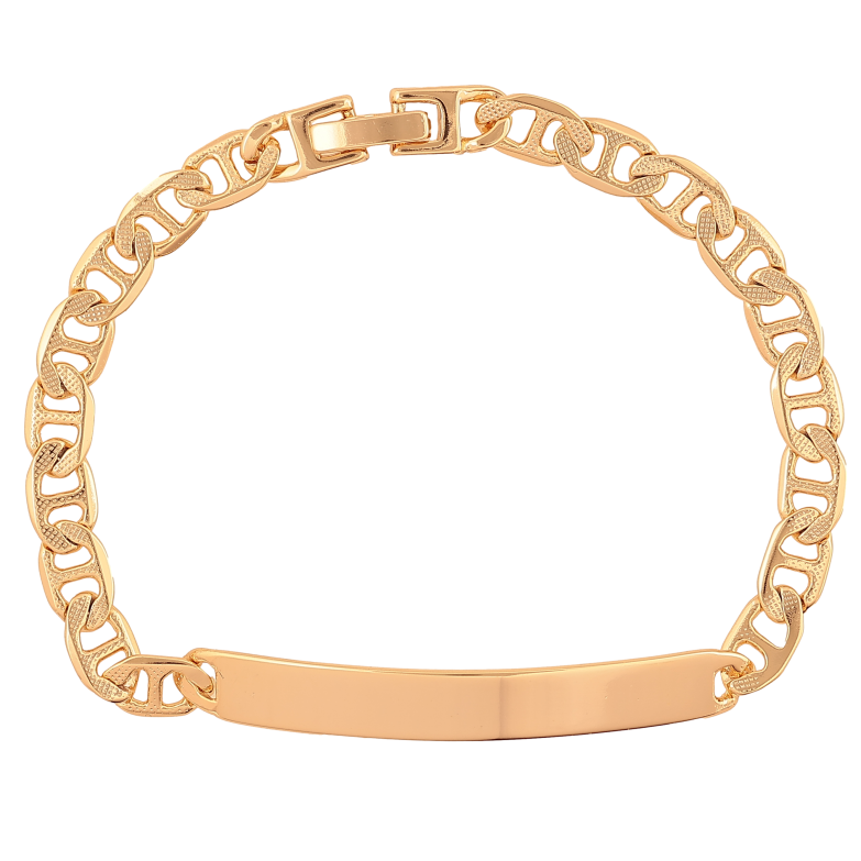 Браслет Xuping цвет Позолота 18K  "Цепочка с вставкой" размер 19см х 6мм фото №1