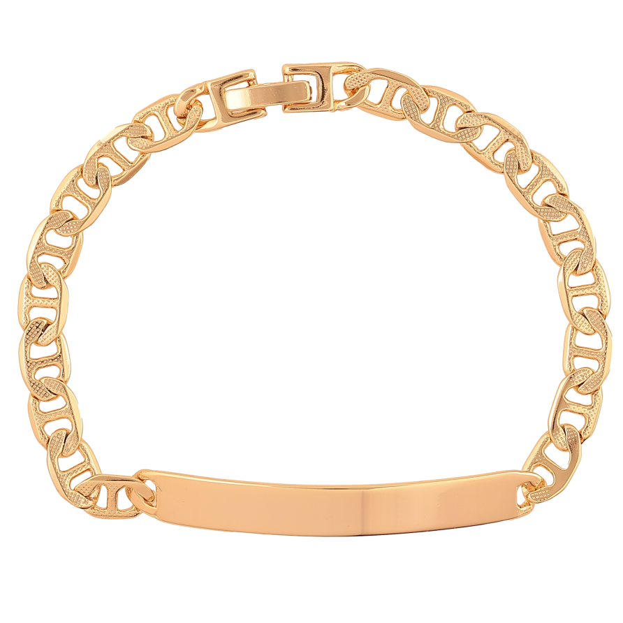 Браслет Xuping колір Позолота 18K "Ланцюжок зі вставкою" розмір 19см х 6мм фото №1