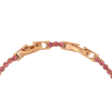 Браслет Xuping колір Позолота 18К "Доріжка рожевих кристалів" розмір з дод. замком 17,19см х 2мм фото №2
