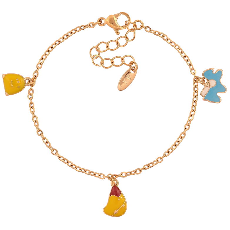 Браслет Xuping колір Позолота 18K "Ланцюжок з підвісками" розмір з дод. ланцюжком 14-17см х 1.5мм фото №1 Браслет Xuping колір Позолота 18K "Ланцюжок з підвісками" розмір з дод. ланцюжком 14-17см х 1.5мм фото №1