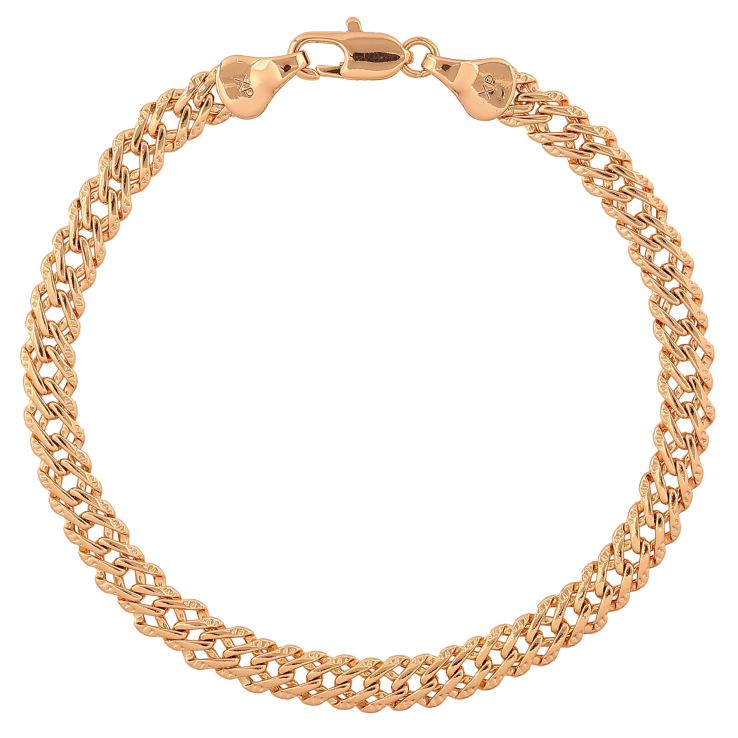 Браслет Xuping колір Позолота 18К "Ланцюжок плетіння Подвійний Ромб" розмір 19см х 5мм фото №17