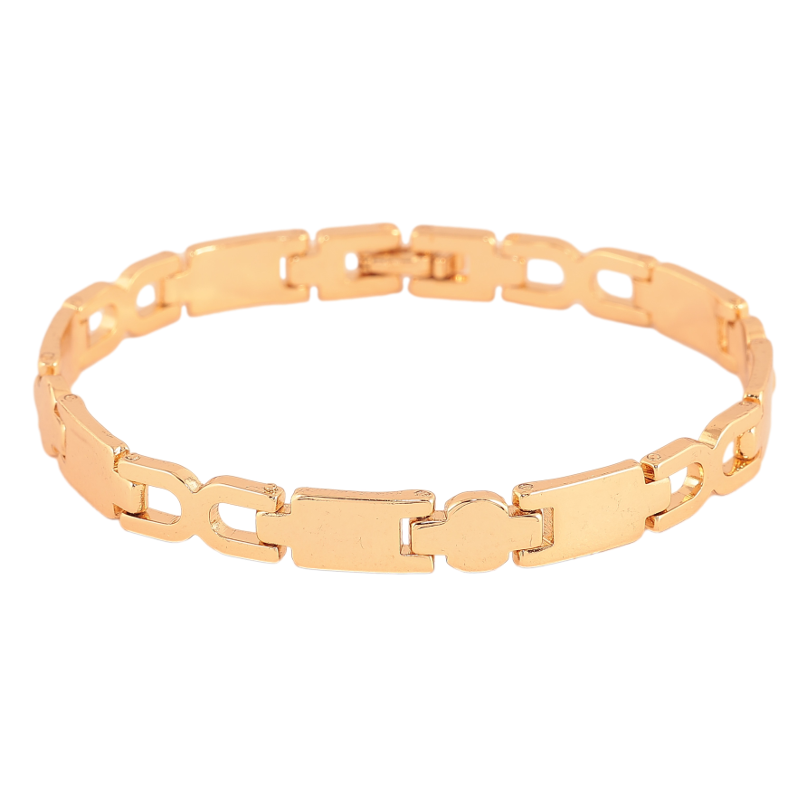 Браслет Xuping колір Позолота 18K "Декоративний візерунок" розмір 19см х 7мм фото №1