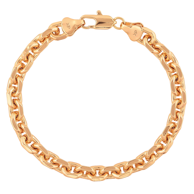 Браслет Xuping колір Позолота 18К "Ланцюжок Якірний" розмір 19.5см х 7мм фото №25