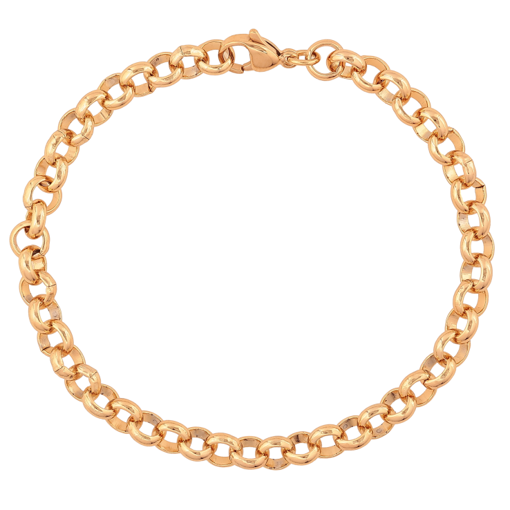 Браслет Xuping колір Позолота 18К "Ланцюжок плетіння Бельцер" розмір 20см х 6мм фото №5