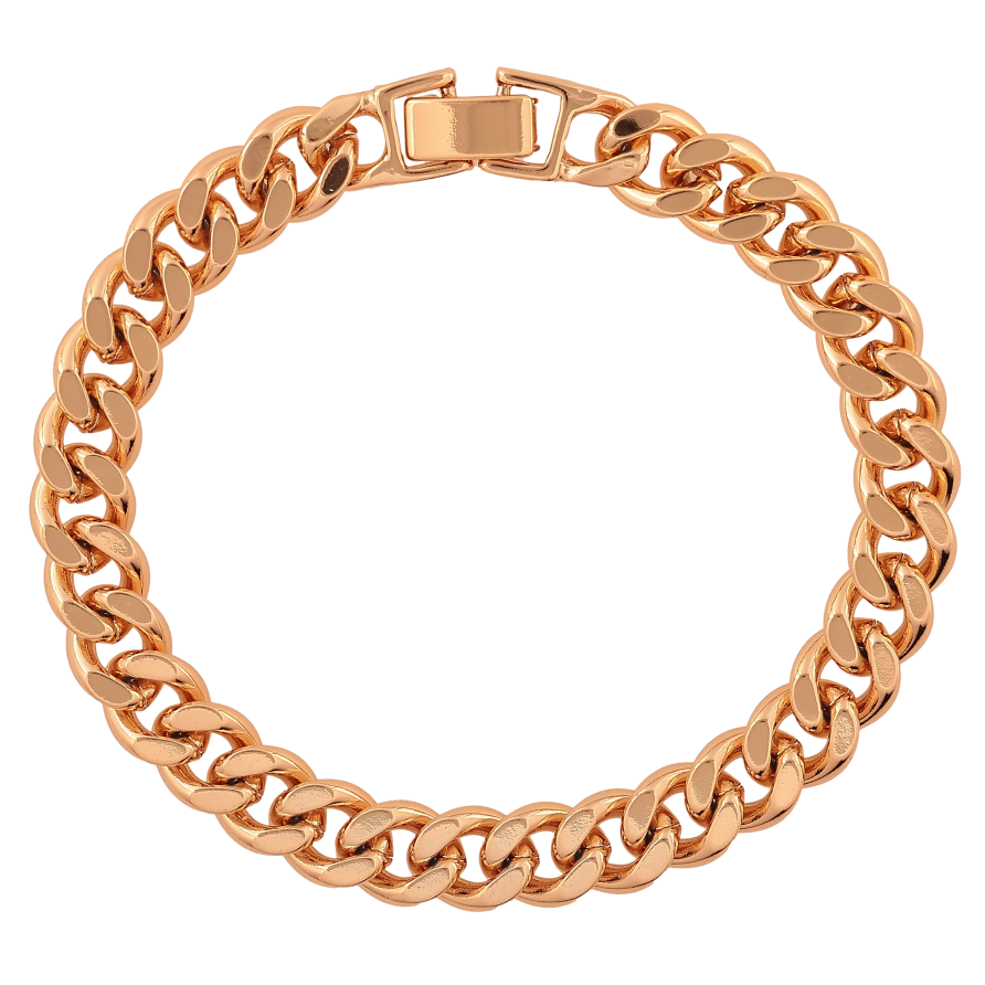 Браслет Xuping колір Позолота 18K "Ланцюжок Панцирний" розмір 20см х 8мм фото №1