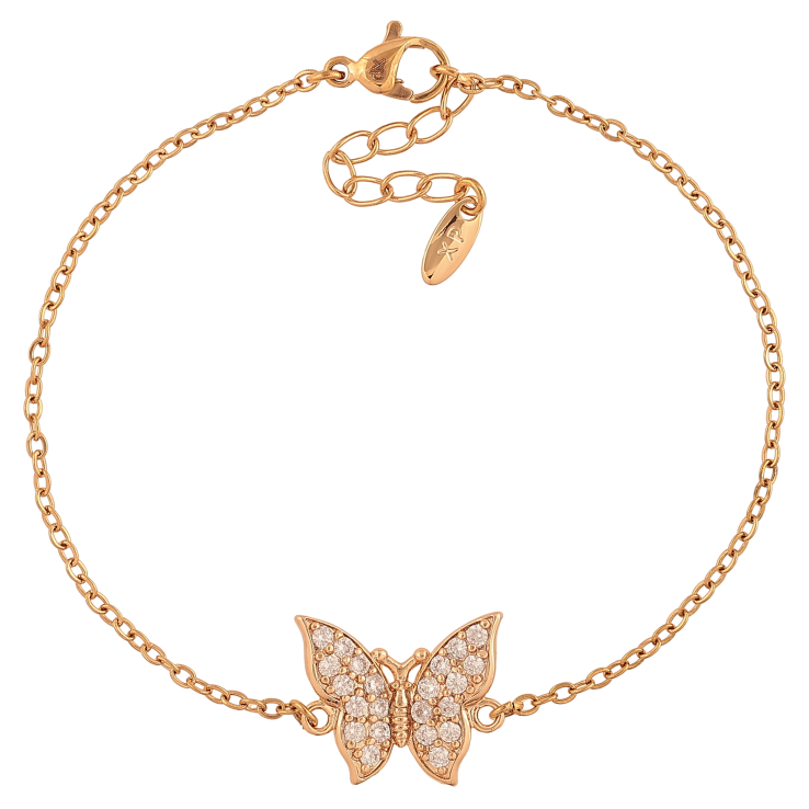 Браслет Xuping колір Позолота 18K "Ланцюжок з метеликом" розмір з дод. ланцюжком 18-21см х 1.5-10мм фото №20