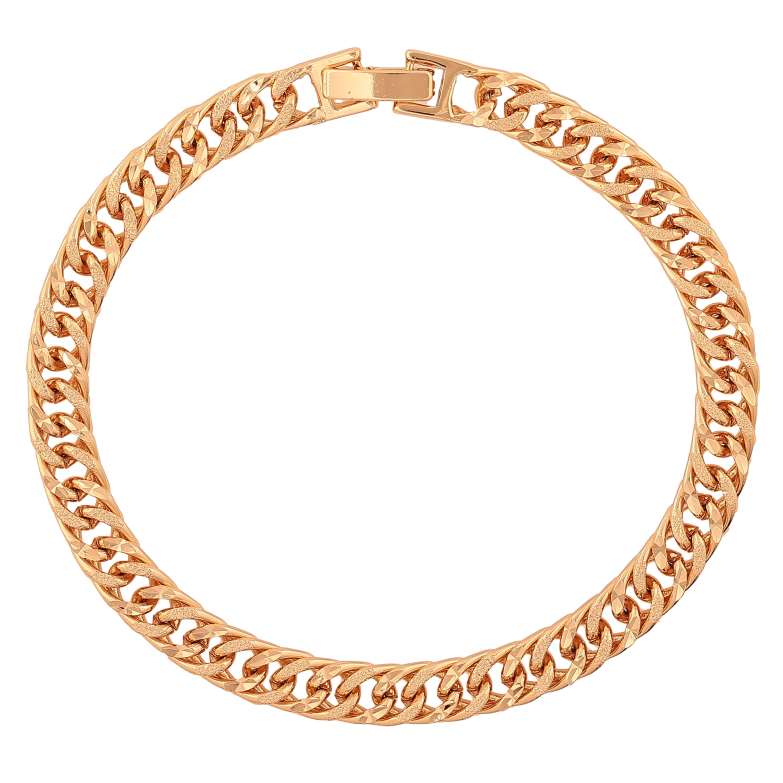 Браслет Xuping цвет Позолота 18К "Цепочка Кобра" размер 19см х 6мм фото №1