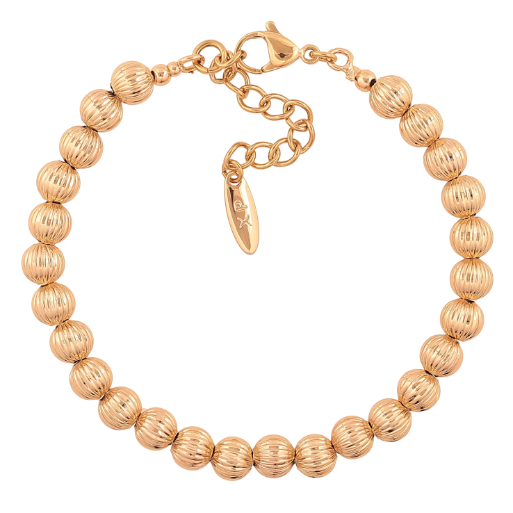 Браслет Xuping колір Позолота 18K "Декоративні намистини" розмір з дод. ланцюжком 18-22см х 6мм фото №23