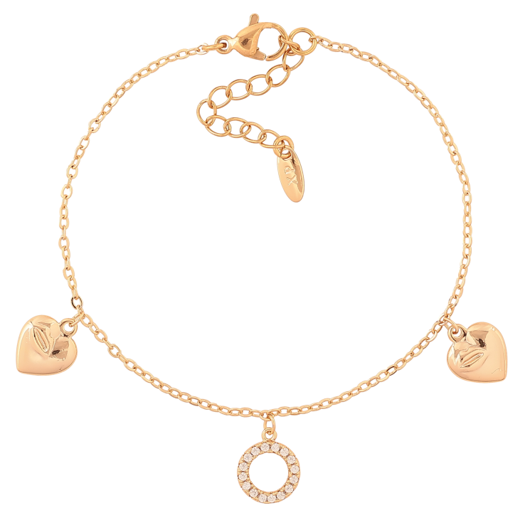 Браслет Xuping колір Позолота 18K "Ланцюжок з підвісками" розмір з дод. ланцюжком 17.5-21см х 1.5мм фото №22