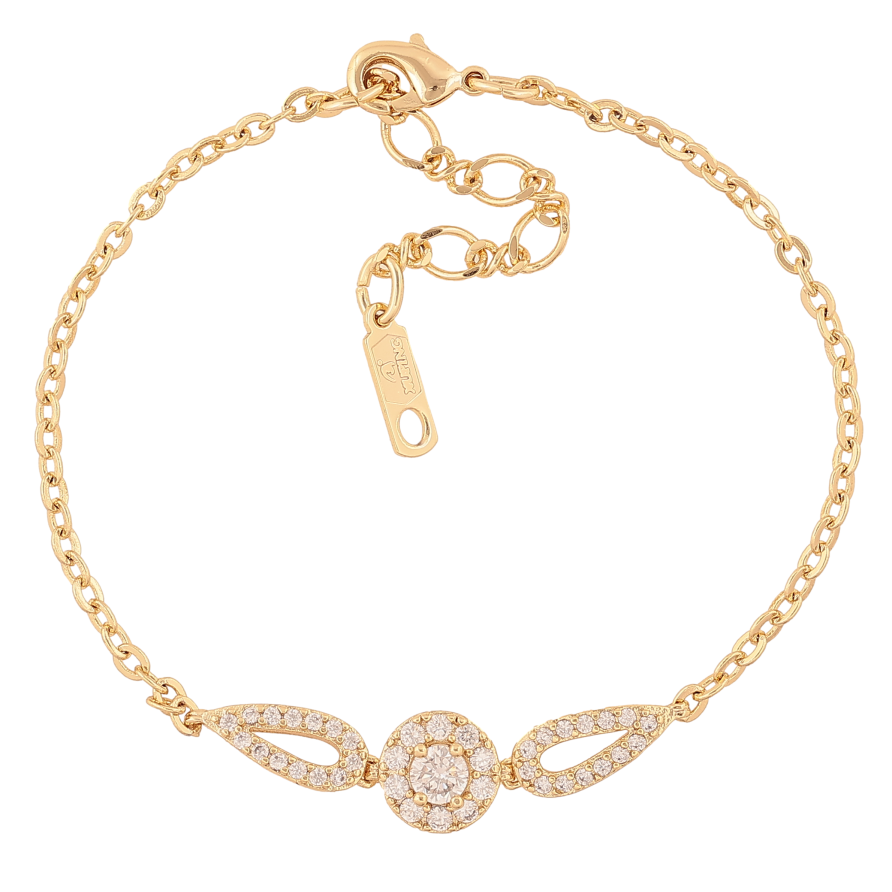 Браслет Xuping колір Позолота 14K "Ланцюжок із вставкою" розмір з дод. ланцюжком 17-20.5см х 2-8мм фото №1 Браслет Xuping колір Позолота 14K "Ланцюжок із вставкою" розмір з дод. ланцюжком 17-20.5см х 2-8мм фото №1