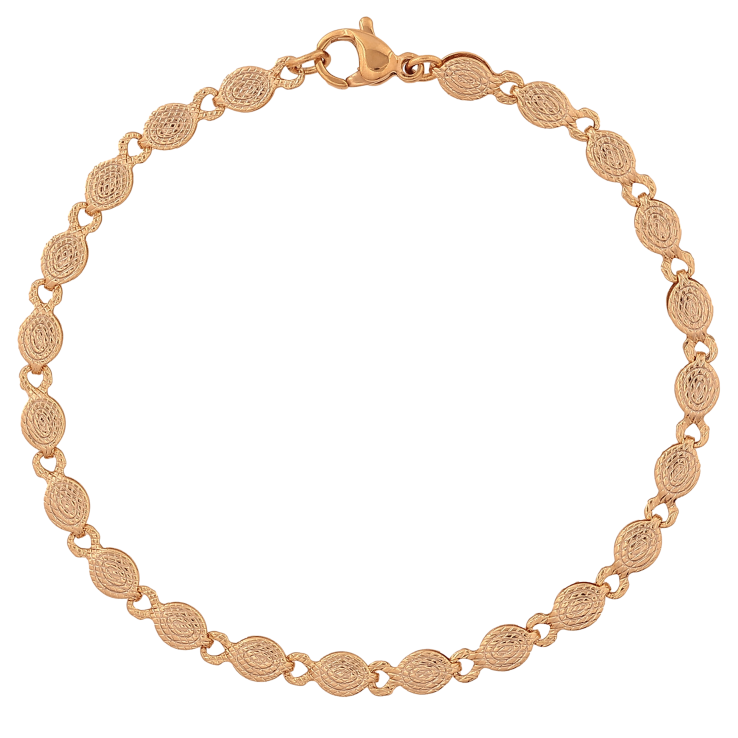 Браслет Xuping колір Позолота 18К "Декоративний візерунок" розмір 18.5см х 4мм фото №14