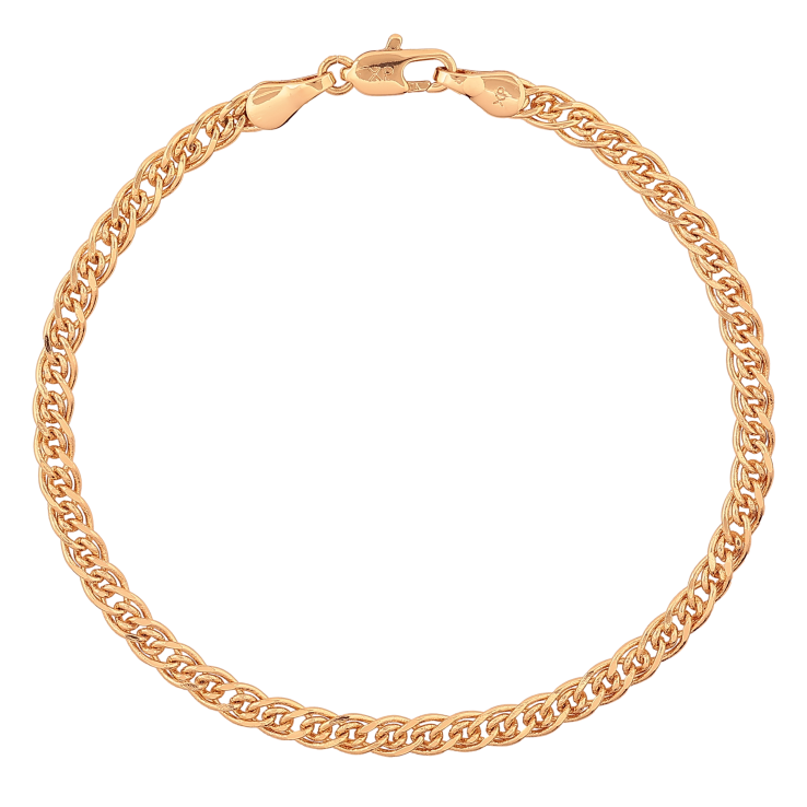 Браслет Xuping колір Позолота 18К "Ланцюжок плетіння Нона" розмір 19см х 4мм фото №15