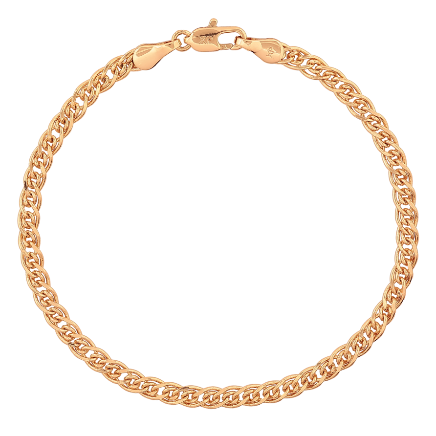 Браслет Xuping колір Позолота 18К "Ланцюжок плетіння Нона" розмір 19см х 4мм фото №1 Браслет Xuping колір Позолота 18К "Ланцюжок плетіння Нона" розмір 19см х 4мм фото №1