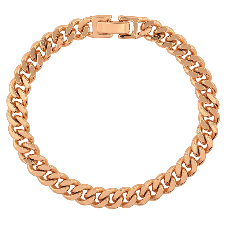 Браслет Xuping колір Позолота 18К "Ланцюжок плетіння Панцирне" розмір 18.5см х 7мм фото №13