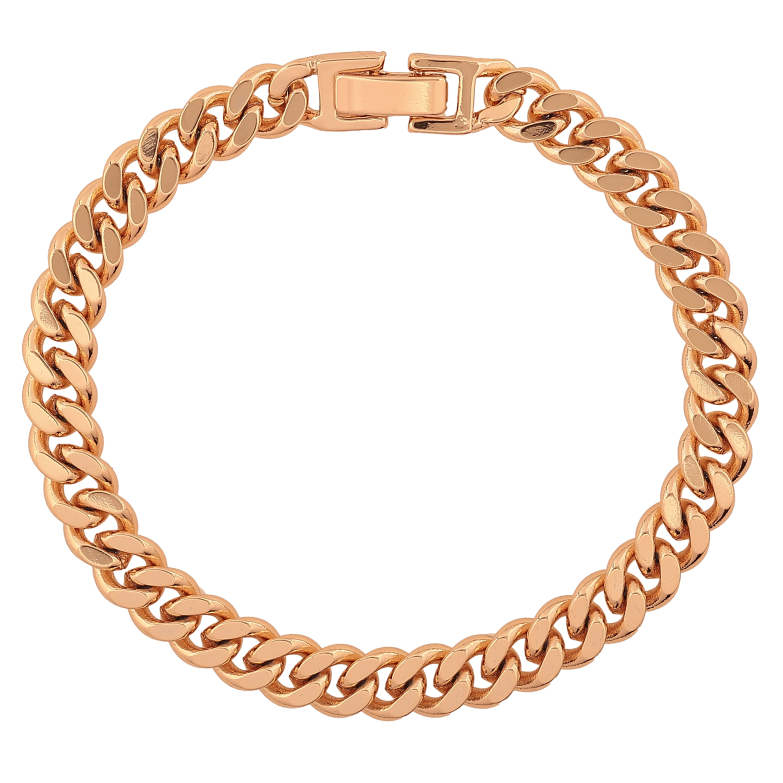 Браслет Xuping цвет Позолота 18К "Цепочка плетение Панцирное" размер 18.5см х 7мм фото №12