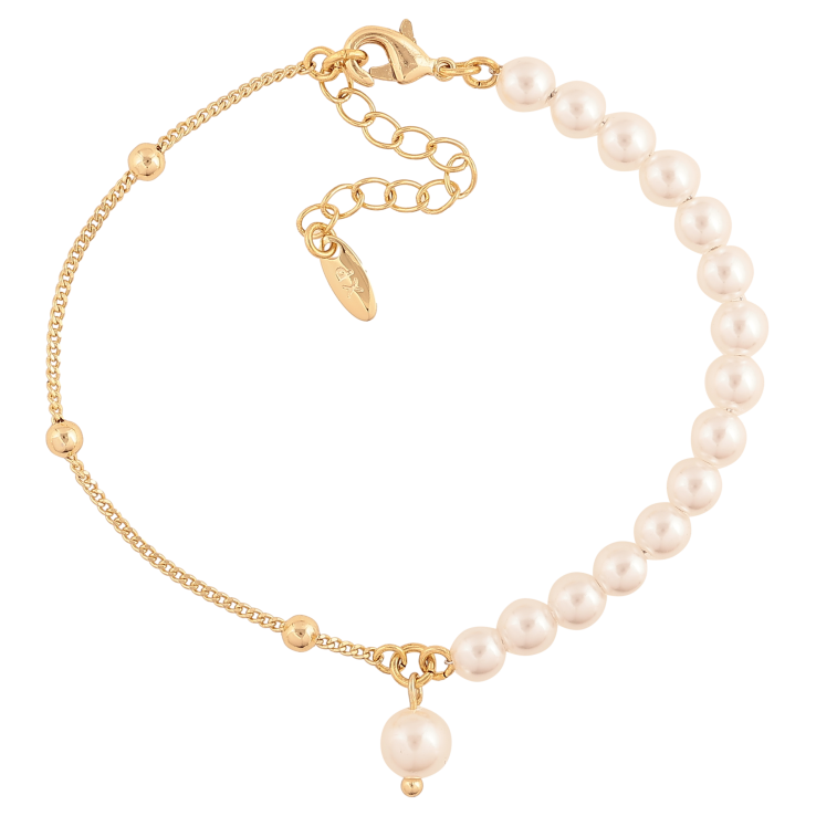 Браслет Xuping колір Позолота 14K "Ланцюжок з перлинними намистами" розмір з доп. ланцюжком 17.5-20.5см х 1-5мм фото №20