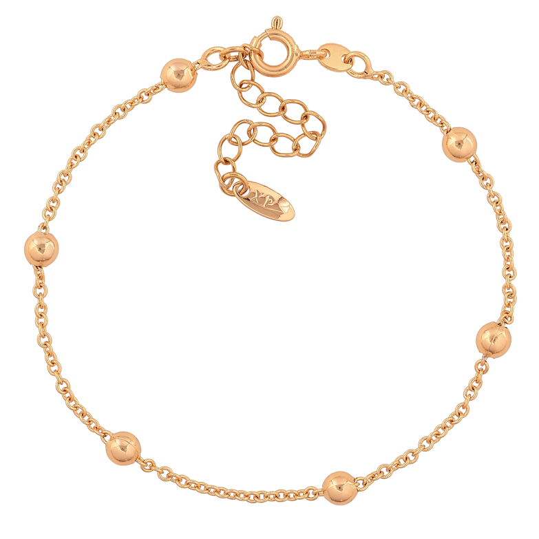 Браслет Xuping цвет Позолота 18K "Цепочка Якорная с бусинами" размер с доп. цепочкой 17.5-21см х 1.5-4мм фото №11 Браслет Xuping цвет Позолота 18K "Цепочка Якорная с бусинами" размер с доп. цепочкой 17.5-21см х 1.5-4мм фото №11