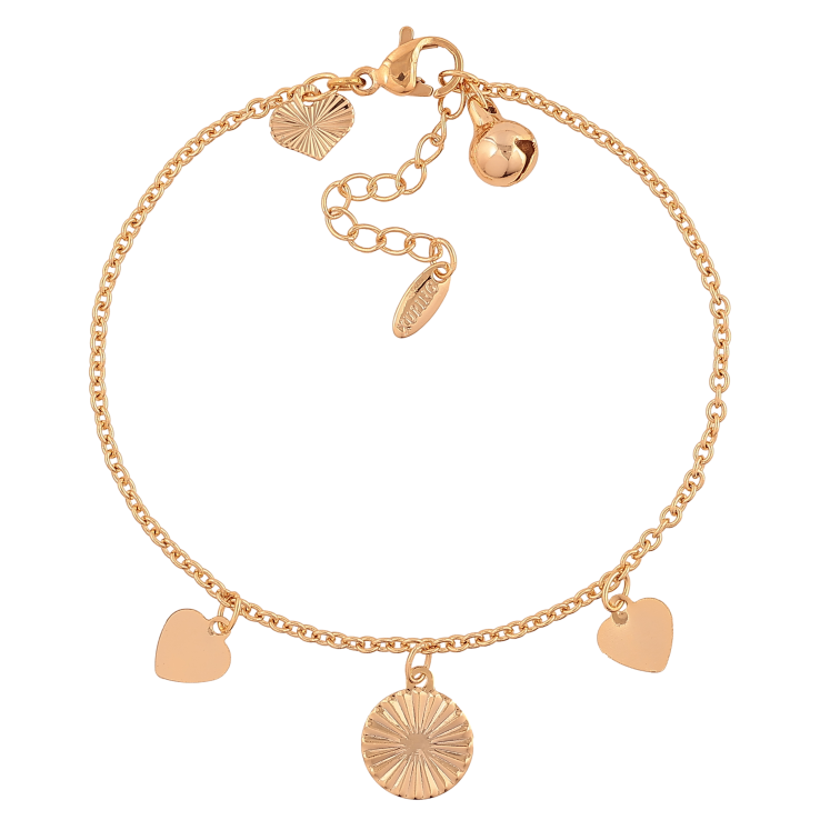 Браслет Xuping колір Позолота 18K "Ланцюжок з підвісками" розмір з дод. ланцюжком 17-20см х 2мм фото №24