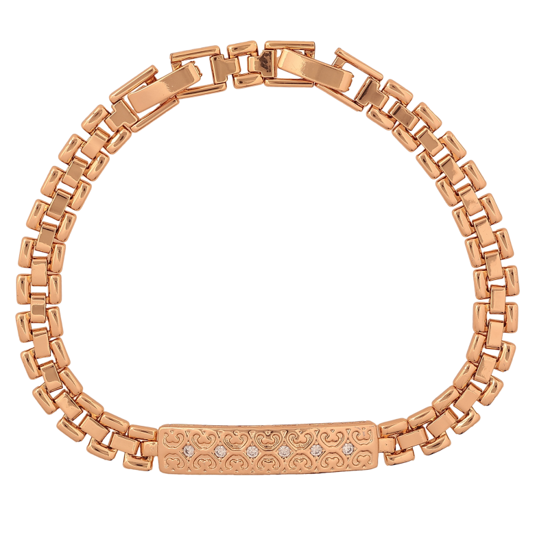 Браслет Xuping колір Позолота 18K "Візерунок з кристалами" розмір з дод. замком 17.5,19.5см х 6-7мм фото №1 Браслет Xuping колір Позолота 18K "Візерунок з кристалами" розмір з дод. замком 17.5,19.5см х 6-7мм фото №1