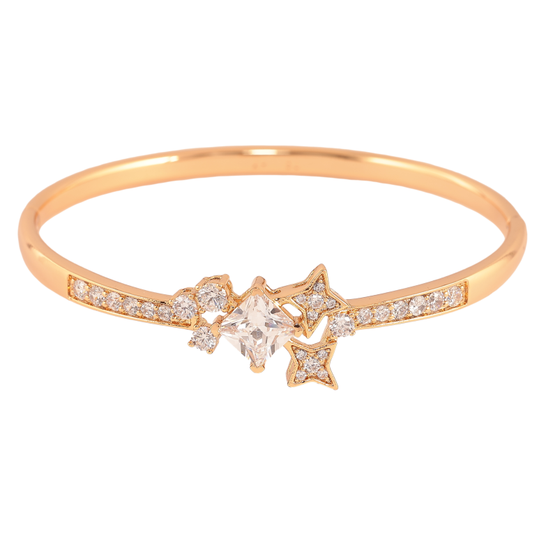 Браслет Xuping цвет Позолота 18K "Узор с кристаллами" ø 6см фото №12