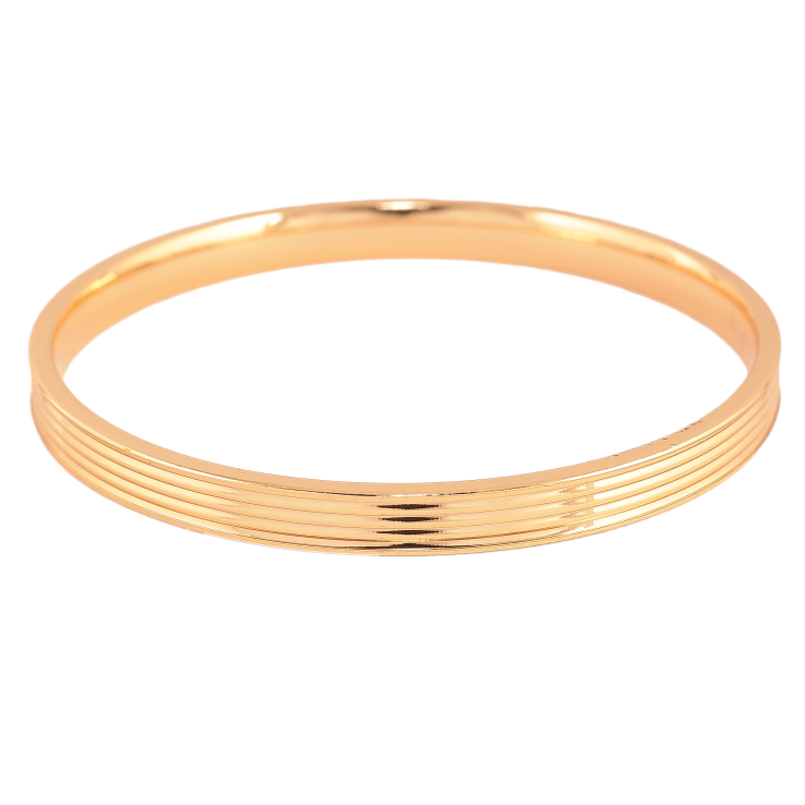 Браслет Xuping колір Позолота 18K "Декоративний візерунок" ø 6.2см, шир. 6мм фото №10