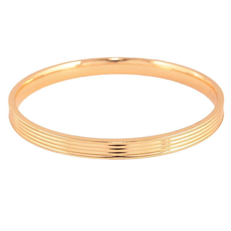 Браслет Xuping колір Позолота 18K "Декоративний візерунок" ø 6.2см, шир. 6мм фото №1