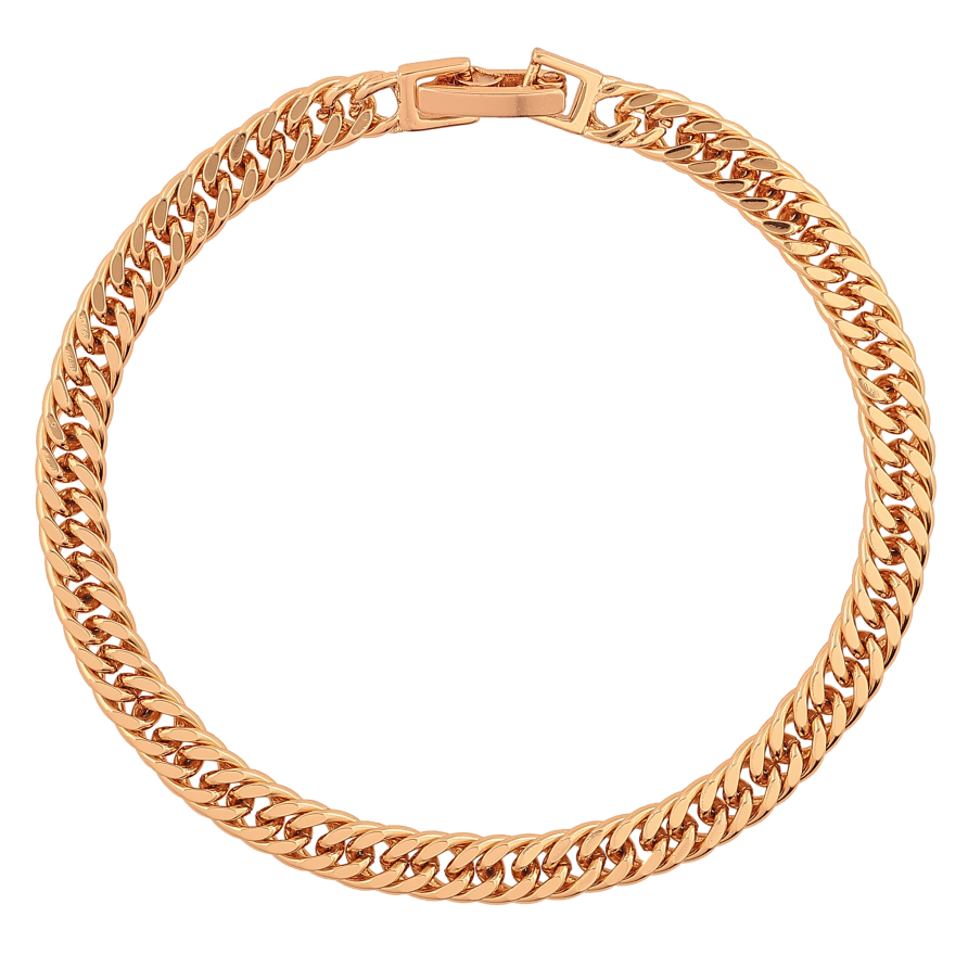 Браслет Xuping колір Позолота 18K "Ланцюжок Кобра" розмір 18см х 5мм фото №1